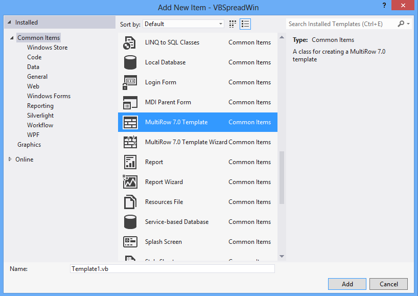 Add New Item