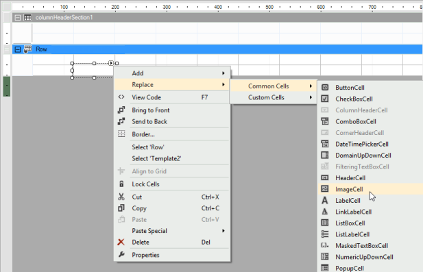 Editing Templates Using the Designer