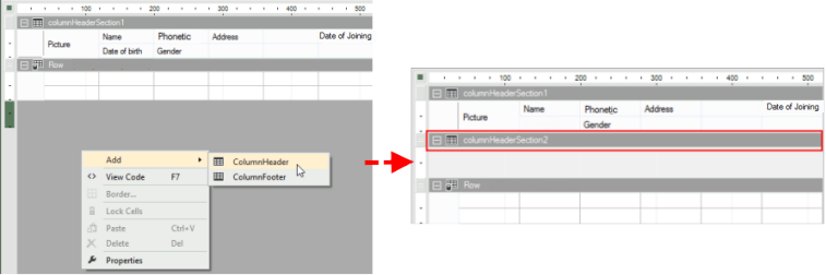 Editing Templates Using the Designer