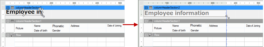 Editing Templates Using the Designer