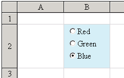 Radio Button List Cell with List Displayed Vertically