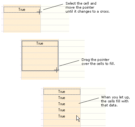 Drag and Fill Sequence
