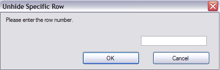 Unhide Specific Row Dialog in Spread Designer