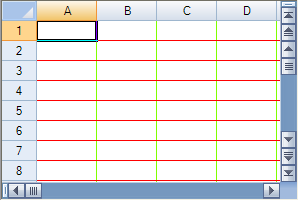Spread control with red grid lines