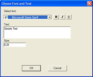 Spread Designer Text Shape Properties Dialog