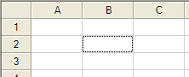 Single Cell Selected in Work Area of Spread Designer