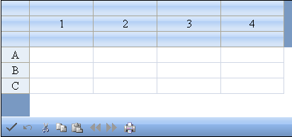 Sheet with autotext in second column header row