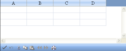 Spread with no row headers