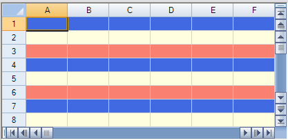 Alternating Rows Example