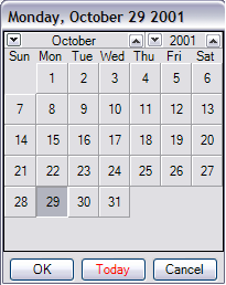 Pop-up Calendar