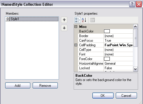 NamedStyle Editor example