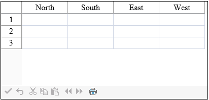 Spread with custom column header text