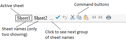 Parts of the Command Bar