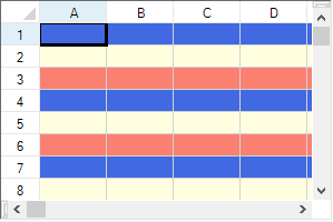 Alternating Rows Example