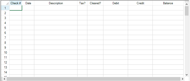 Register with headings