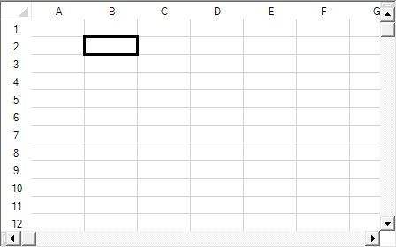 Headers with no grid lines