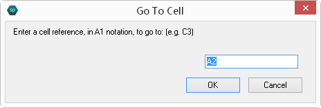 Go To Cell Dialog