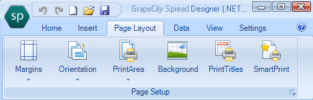 Page Layout Menu