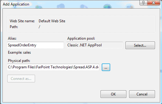 Add Application Dialog