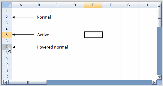 Header Cell States