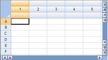 Sheet with autotext in second column header row