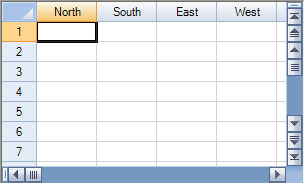 Spread with custom column header text