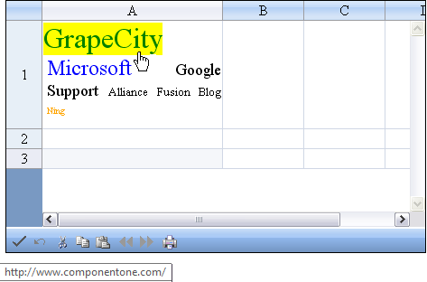Tag Cloud Cell Example