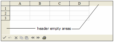 Header Empty Areas