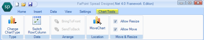 Spread Designer Insert Menu