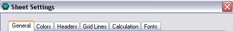 Spread Designer Sheet Settings Dialog Top