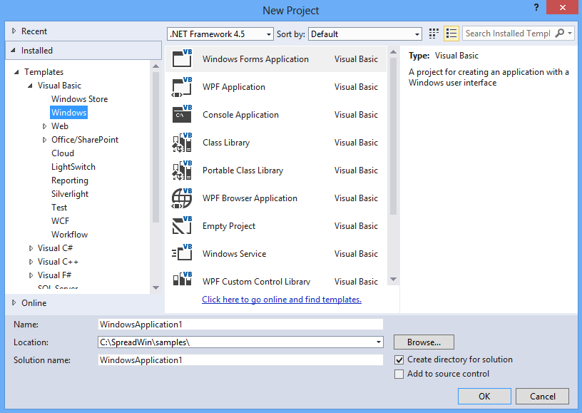 Adding a Component to a Visual Studio 2013 Project