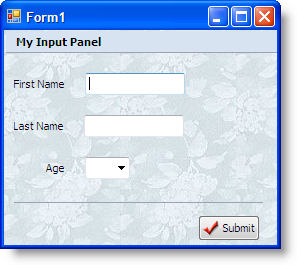 Adding a Background Image to C1InputPanel